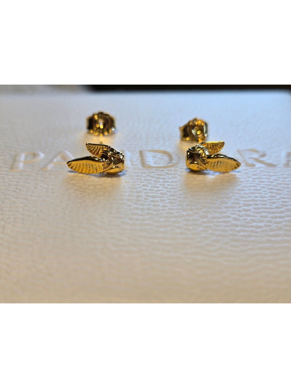 Harry potter earrings gold snitch s925 ale